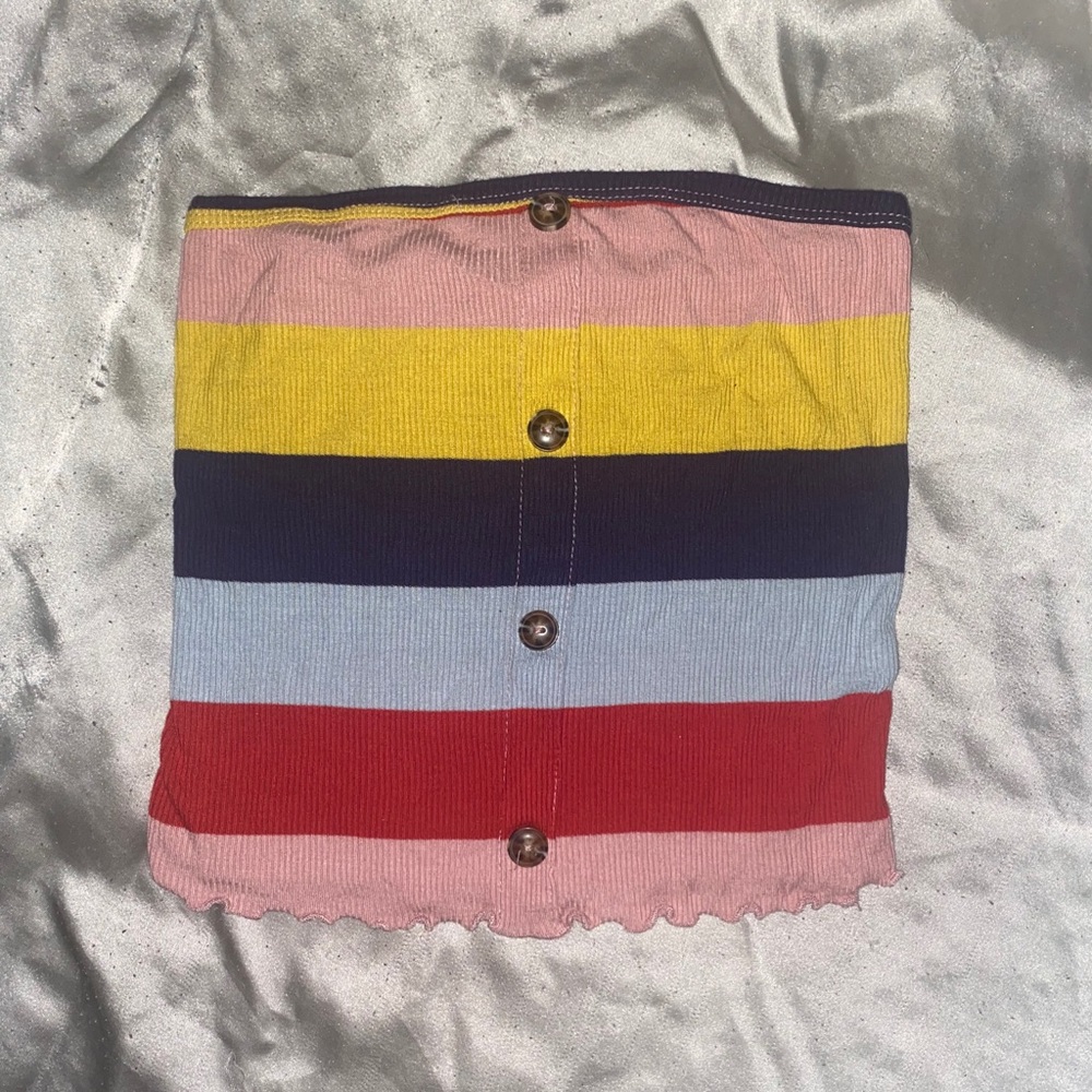 Stripped Tube Top